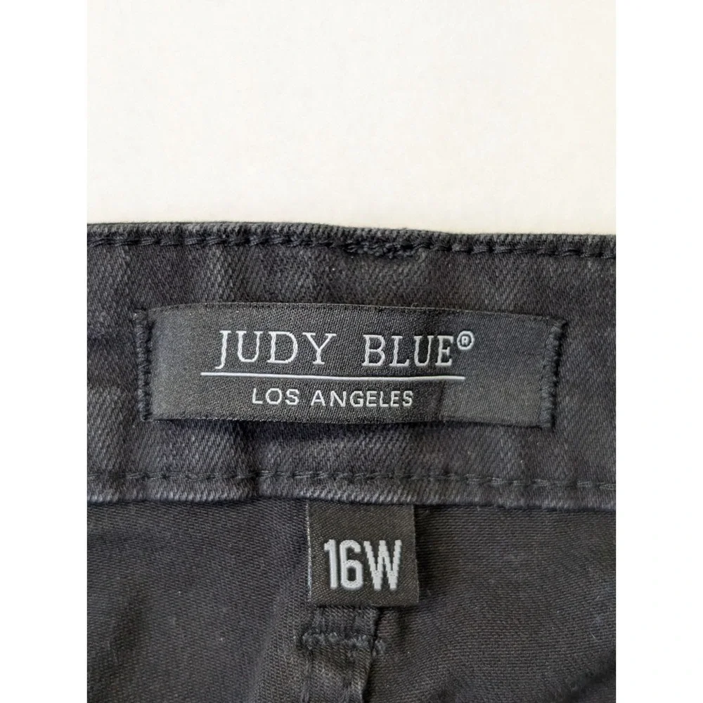 Judy Blue Womens Black‎ Skinny Jeans Size 16W Cotton Blend Stretch Denim